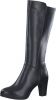 TAMARIS-Dames Long Boot Heel-LWG-zwart-Maat 39-