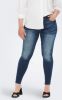 ONLY CARMAKOMA CARWILLY REG SK JEANS CRO548 NOOS Dames Jeans - Maat 50