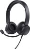 Headphones with Microphone Trust HS-200 Black