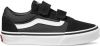 VANS YT Ward V (SUEDE/CANVAS)BLACK/WHITE -Maat 33