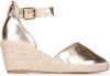 POSH by Poelman ENID Dames Sandalen - Goud - Maat 39