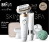 Epilator Braun Silk·épil 9 Flex SkinSpa - Epilator Voor Eenvoudig Ontharen - 9-481 3D - Wit/goud