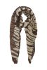 PIECES sjaal met zebraprint bruin/beige