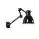 QAZQA Factory - Wandlamp met flexarm - 1 lichts - mm - zwart