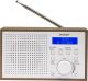 DAB Radio - Retro Radio met FM en DAB+ - LCD Scherm - DAB46 - Wit Denver 