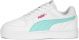 PUMA Caven Jr Unisex Sneakers - White/Mint/GlowingPink - Maat 37