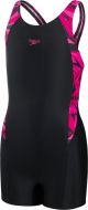 Speedo HyperBoom Splice Legsuit Zwart/Roze Meisjes Sportbadpak - Maat 164