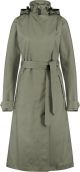 AGU Trench Coat Long Regenjas Urban Outdoor Dames - Groen - L