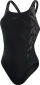 Speedo Hyper Boom Splice Muscleback Dames - Zwart / Grijs - maat 38