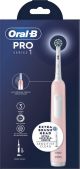 Oral-B Pro Series 1, Volwassene, Roterende-oscillerende tandenborstel, Dagelijkse verzorging, Delicaat, Whitening, 20000 bewegingen per minuut, Roze, 8800 bewegingen per minuut