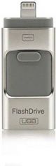 USB stick 32 GB 3-in-1 Flashdrive - voor iPhone Android en PC of Mac - Zilver Parya