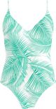 Barts Palmsy Plunge One Piece green Dames Badpak - Maat 40