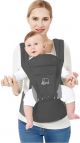 Draagzak Babydrager + Opbergvakjes Grijs Deryan Pack Luxe Ergonomisch