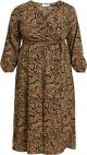 VILA VIMIRAS L/S WRAP MIDI DRESS/CUR Dames Jurk - Maat 50