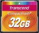 Compact Flash 32 GB opslag Schrijfsnelheid: 20 Mb/s Leessnelheid: 50 Mb/s Transcend TS32GCF133