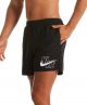 Nike Swim 5 VOLLEY SHORT Heren Zwembroek - Zwart - Maat M