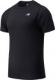 New Balance Core Run Short Sleeve Heren Sportshirt - BLACK - Maat L