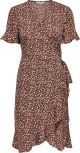 ONLY ONLOLIVIA S/S WRAP DRESS WVN NOOS Dames Jurk - Maat 42