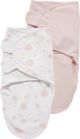 SwaddleMeyco Inbakerdoeken 2-pack - 0-3 maanden - Dots/Uni - Roze/Lichtroze