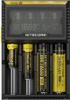 Batterijoplader Nitecore Digi charge D4 EU 4 chanel Smart charger for Li-ion/Nimh/Ni-Cd batteries