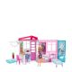 Barbie draagbaar huis met pop