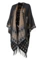 Barts poncho Layula antraciet/bruin