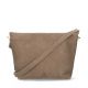 Fred de la Bretoniere Schoudertas Crossbody M Heavy Grain Leather Taupe