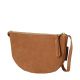 Fred de la Bretoniere suède crossbody tas cognac