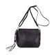 Legend leren crossbody tas Marone zwart (excl. schouderriem) 