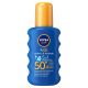 Zonnebrand NIVEA SUN Kids - Hydraterende Groen Gekleurde Zonnespray - SPF 50+ - 200 ml Extra Beschermend