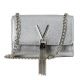 Valentinocrossbody tas zilverkleurig metallic clutch Divina 