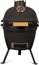 Kamado BBQ Grill 13" - Keramisch - Kookoppervlak Ø 28 - Mat zwart Patton 