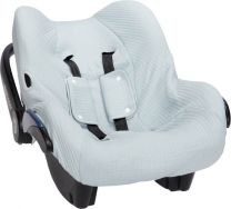 SHOWMODEL Little Dutch Pure Soft Blue - Baby Jongens & Meisjes - Hoes autostoeltje 0+