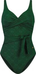 Beachlife Green Embroidery Dames Badpak - Maat 36 (Cupmaat B)