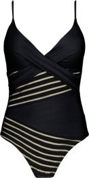 Barts Alira Shaping One Piece Zwart Dames Badpak - Maat 42