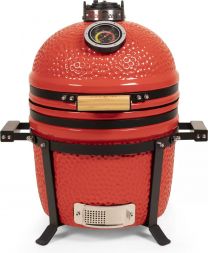 Kamado bbq medium Rood 15" - Keramisch - Tafel model - Premium Red Devil - Medium - Rood Patton