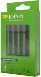 Batterijoplader - incl. 4x AA batterijen 2600mAh GP ReCyko AA/AAA Speed Charger (USB) -