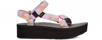 Teva FLATFORM UNIVERSAL - Dames Sandalen - Zwart/Roze/Oranje - Maat 38